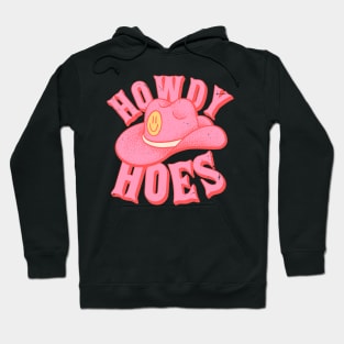 HOWDY HOES | Preppy Aesthetic | Creamy Pink Background Hoodie